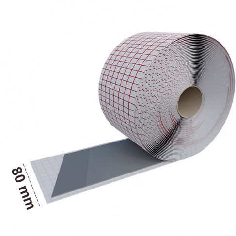 Bande adesive butiliche Coll 80 Riwega semiflessibili per sigillature lineari (rotolo 80mm x 15m) (4pz) Riwega - 1
