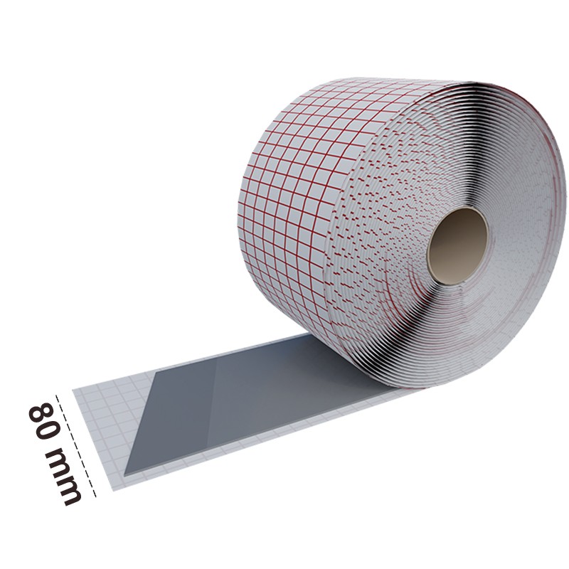 Bande adesive butiliche Coll 80 Riwega semiflessibili per sigillature lineari (rotolo 80mm x 15m) (4pz) Riwega - 1