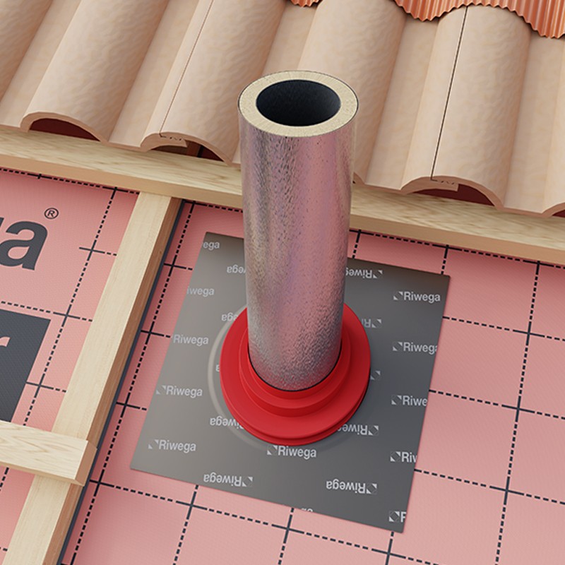 Collarini di tenuta Riwega AIR Stop Hot per tubi canne fumarie stufe 100-200mm(2pz) Riwega - 2