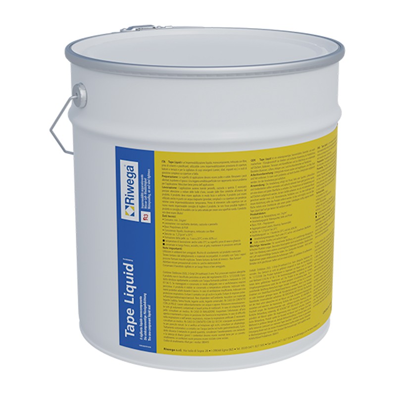 Sigillante liquido Riwega Tape Liquid ad uso universale per impermeabilizzazione punti critici (secchio 3,6Kg) Riwega - 1