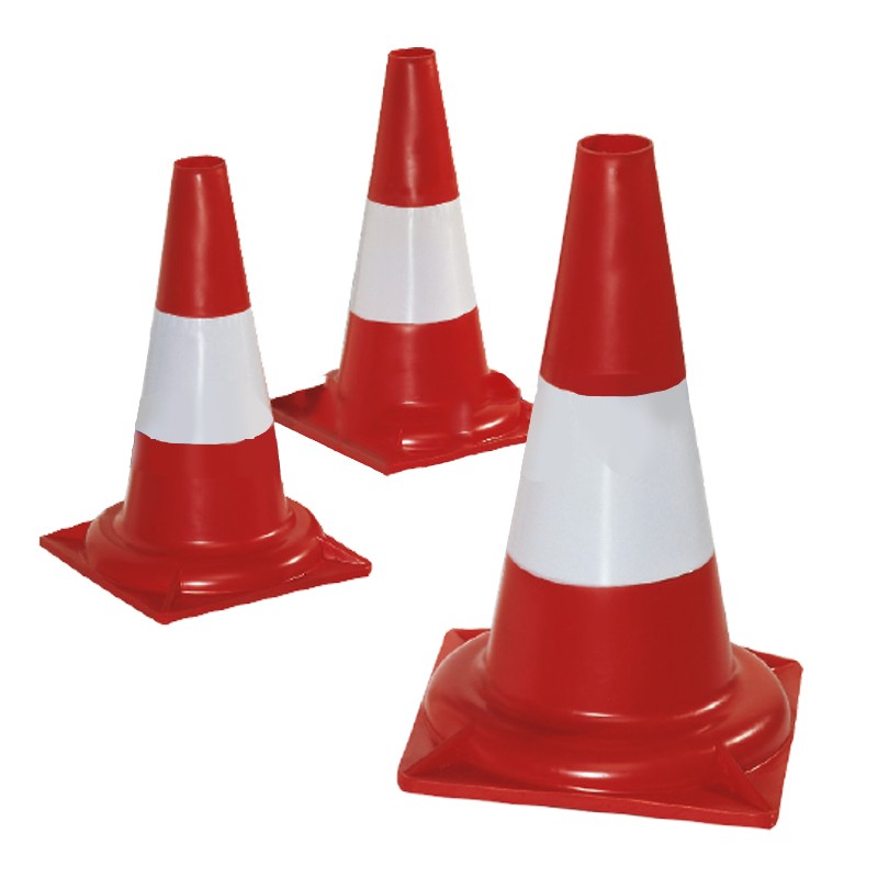 Coni in polipropilene bicolore Dakota per segnaletica stradale, altezza 330mm (10pz) Dakota - 1