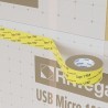 Bande adesive acriliche Riwega Tape 1 PAP X con superficie in carta e liner pretagliato (rotolo 30+30mmx25m)(10pz) Riwega - 2