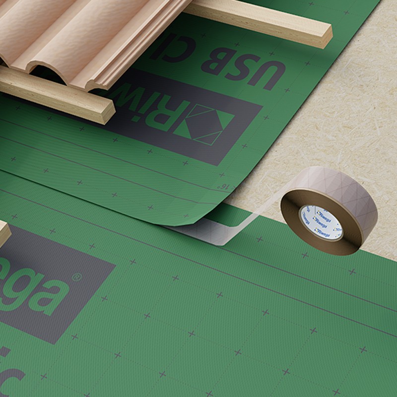 Bande biadesive acriliche Riwega Tape 2 AC 50 sigillatura sormonti schermi e membrane (rotolo 50mmx50m)(5pz) Riwega - 2