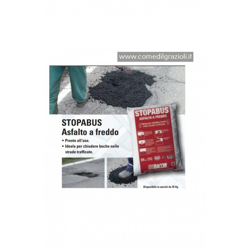Asfalto Bacchi Stopabus a freddo (Sacco da 25 Kg) Bacchi - 2