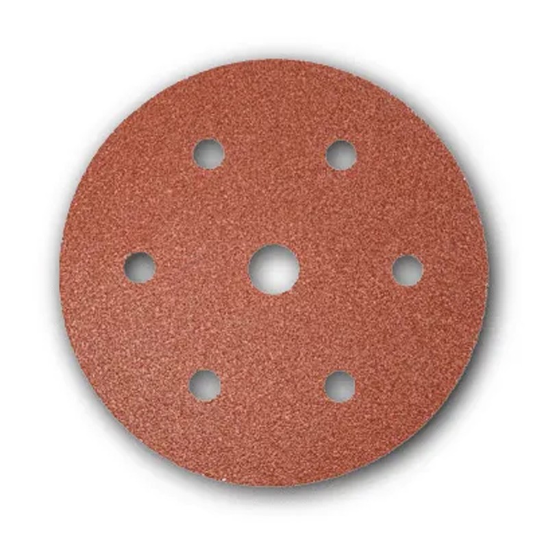 Disco abrasivo forato in carta Rurmec DC 150-225 per carteggiatura Ø225 mm grana 150 (100pz) Rurmec - 1